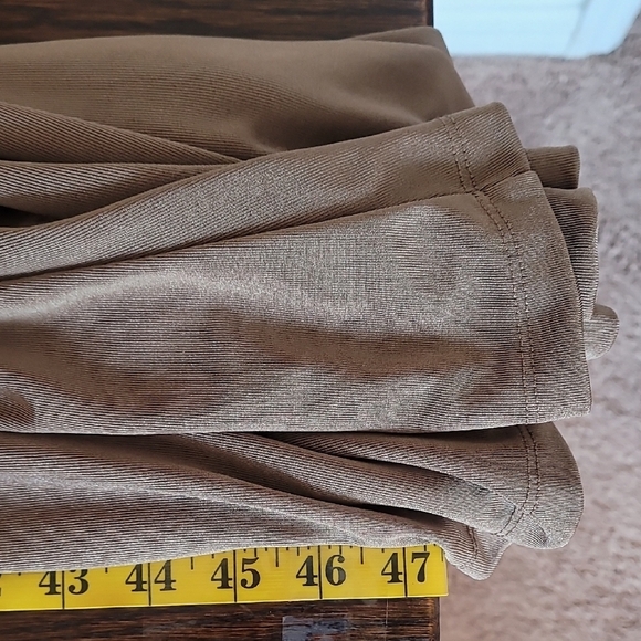 Jason Wu Engracia Plunge Long Sleeve Midi Dress Size L Tan Formal Low Back Bodyc - Picture 11 of 16